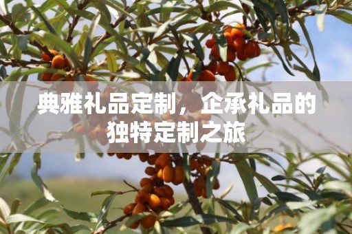 典雅礼品定制，企承礼品的独特定制之旅